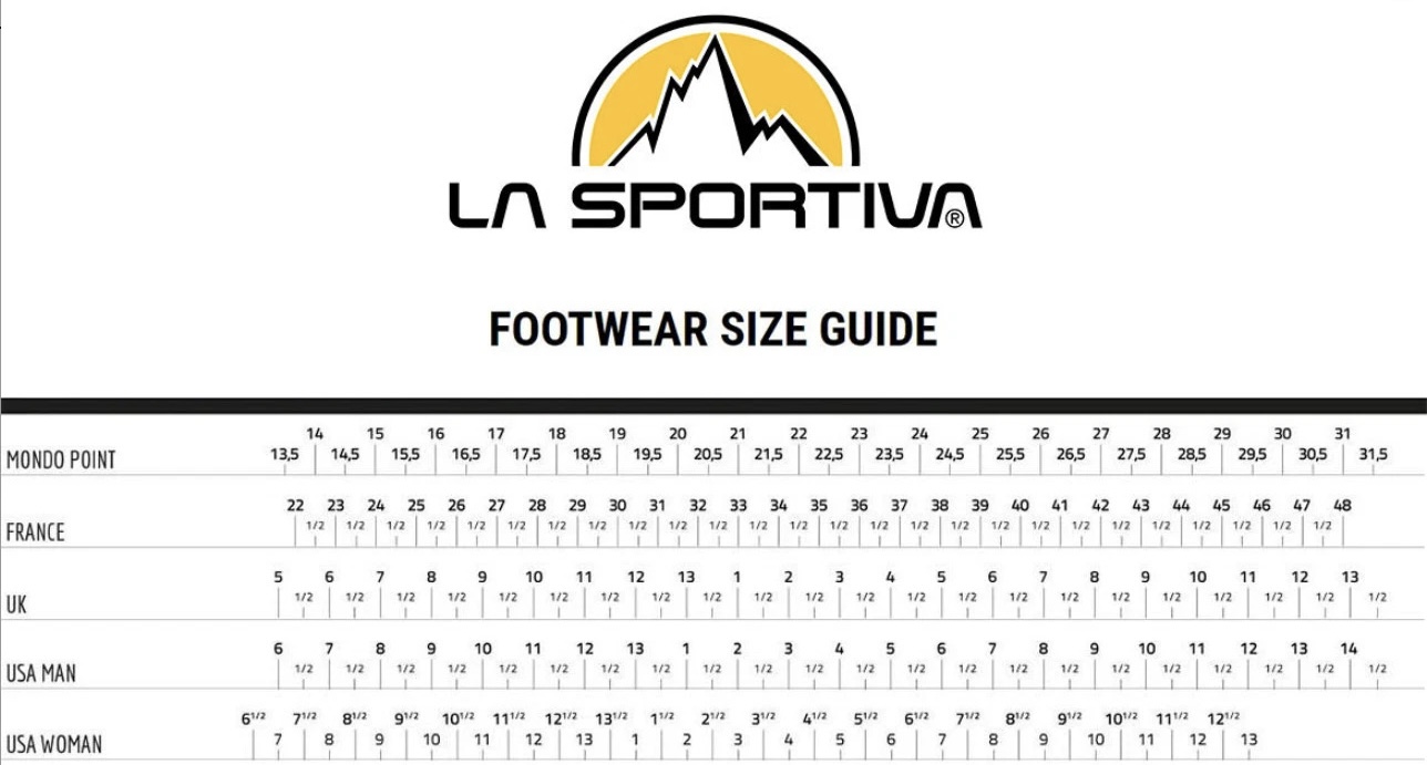la sportiva size table 2